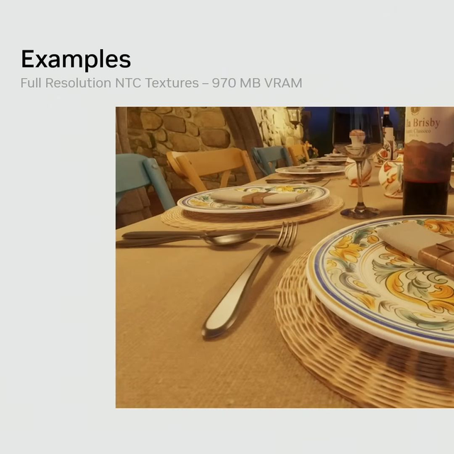 小显存有救了？NVIDIA展示AI黑科技：6.5GB贴图压缩到不足1GB！