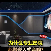 为什么专业影院普遍采用嵌入式音响？