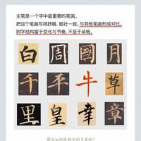 书法练字核心：如何快速判断汉字主笔