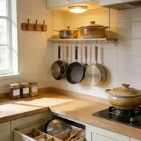 锅具收纳就3招！再多的锅也能藏得整整齐齐