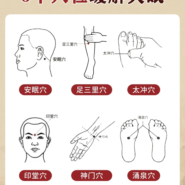 6 个助眠穴位，失眠党快码住✅