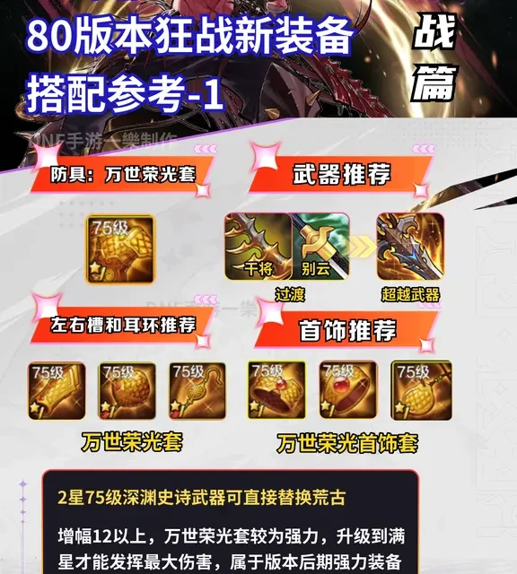 DNF手游80版本新装备搭配攻略-狂战篇