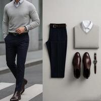 商务休闲穿搭指南：5套基础单品的高级搭配方案