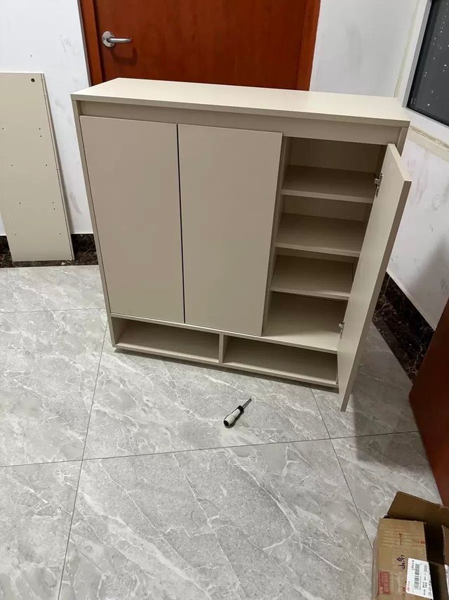简约风鞋柜实木入户柜家用玄关储物柜