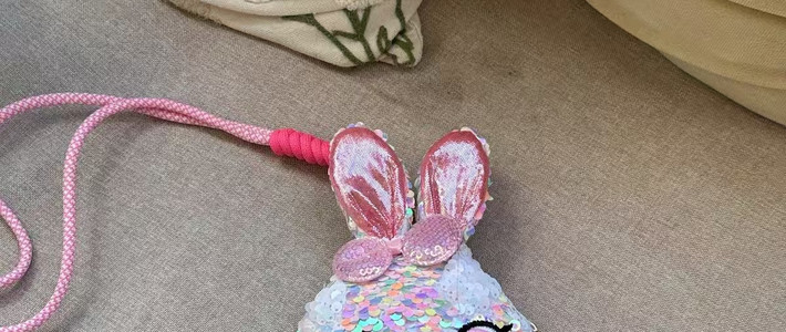 被女儿焊在身上的亮片独角兽挎包，童话感直接拉满✨