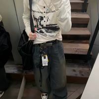 BLINDNOPLAN 这条捏褶阔腿牛仔，把松弛感焊在身上👖