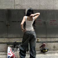 BLINDNOPLAN 廓形捏褶牛仔｜把松弛感与显瘦焊在身上