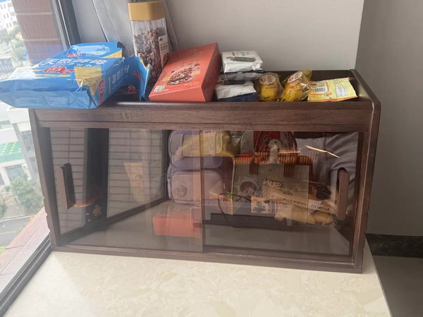 桌面收纳神器实木置物架多功能杯子收纳架