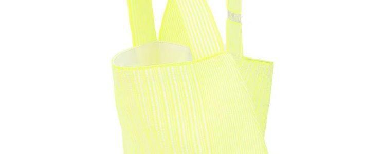 春夏通勤封神✨KNITFANATICS 条纹针织托特包