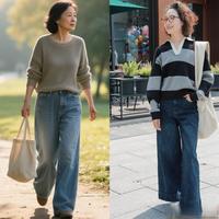 中年女性穿搭痛点解析与阔腿裤实用指南