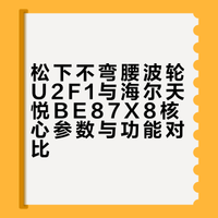 松下不弯腰波轮和海尔天悦选谁？