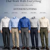 👔 万能百搭衬衫颜色指南图表