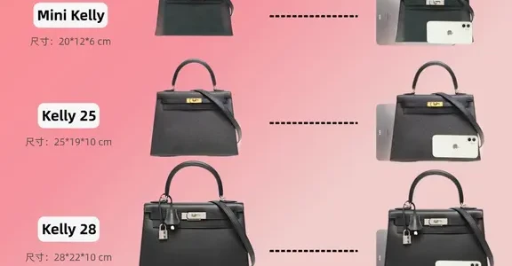 一目了然爱马仕 kelly 尺寸对比图✨