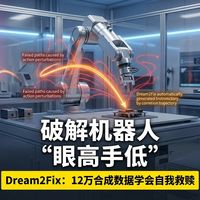 破解视觉大模型“眼高手低”：Dream2Fix 通过 12 万合成数据，让机器人真正学会从失败中自我救赎