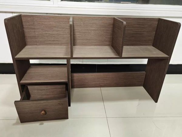  全实木书架书桌桌面分层置物架