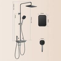 装修封神！九牧钢琴键花洒，明装也能美出圈✨