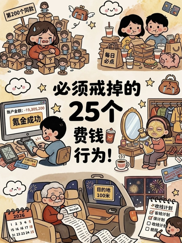 2026必看！25个费钱行为，正在悄悄掏空你的钱包💰