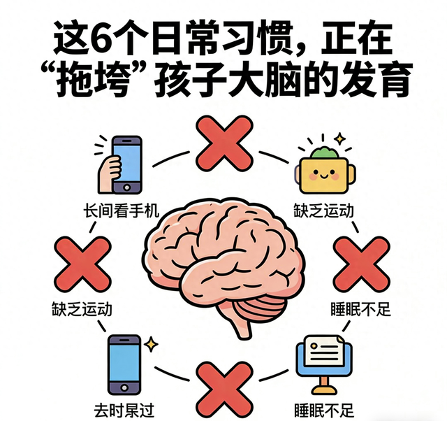 脑科学实证：0-6岁黄金期避坑指南，6大伤脑习惯与科学纠正法
