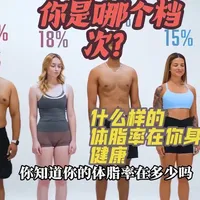 男女体脂率全景解析：从50%到8%的视觉特征与生理健康影响