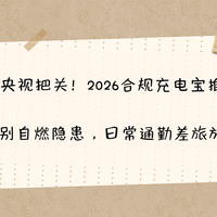 央视把关！2026合规充电宝推荐，告别自燃隐患日常通勤差旅放心用