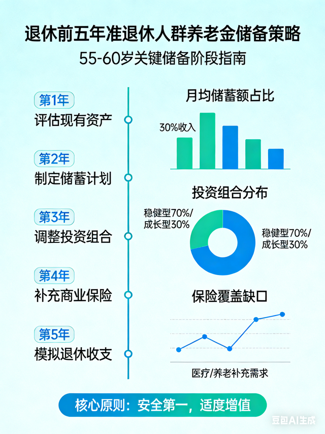 提前养老规划，准退休人群养老储备策略