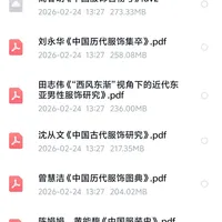 整理的200本汉服和传统服饰文化的资料