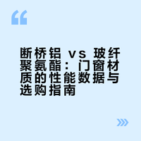 断桥铝 vs 玻纤聚氨酯：门窗材质的性能数据与选购指南