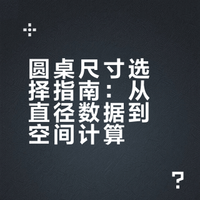 一张图感受不同尺寸圆桌在餐厅中的大小
