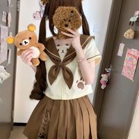 轻松熊主题JK水手服套装详解