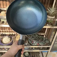 就是这纯铁大炒锅虽然38r，但是越用越好用啊