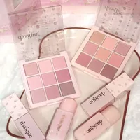 dasique联名新品眼影腮红唇釉试色