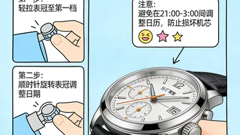 今日知识点：手表日历怎么调才不伤表？