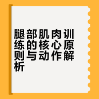 如何锻炼腿部肌肉?