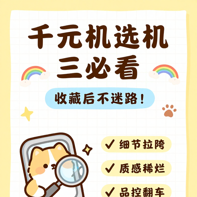 千元机怎么选不踩坑