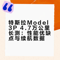 特斯拉Model 3P 4.7万公里总结