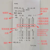 我不允许还有人不会看验光单