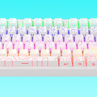 雷神KG3089侧刻白键盘上架：89键+PBT+RGB灯带，129元值不值？