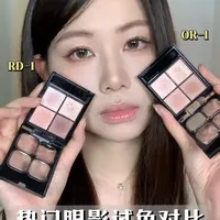 Kate眼影RD01与OR01深度对比：黄皮肿泡眼与冷白皮的选择差异