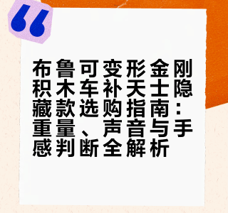 简单抽布鲁可变形金刚积木车！包出大小隐！