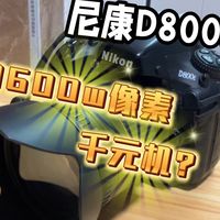 在2026年，千元拿下3600w高像素机皇值不值？尼康D800e！！！