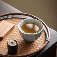 汝山明四季花杯｜镇店级汝窑礼盒，送礼自用双封神✨