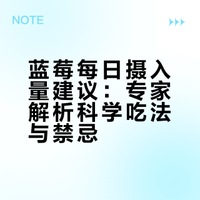 蓝莓每日摄入量建议:专家解析科学吃法与禁忌