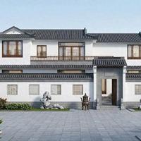 新中式双层合院设计方案:双庭院布局与190平米功能解析