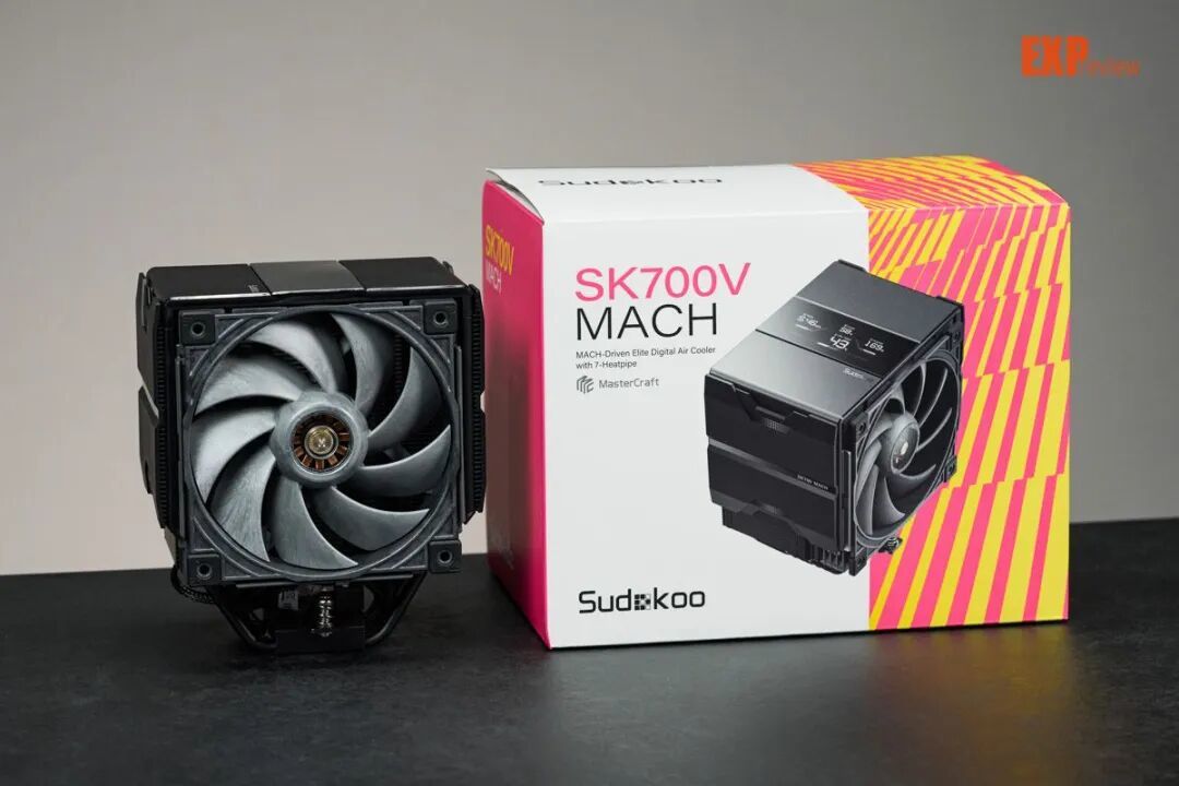 Sudkoo SK700V MACH 风冷散热器评测：工业级风扇解锁“野兽级”性能