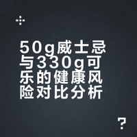 50g威士忌和330g可乐哪个危害更大？