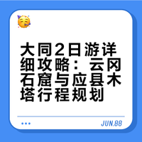 大同的淡季超好逛｜上海出发2日详细版（上）