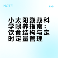 小太阳鹦鹉喂养习惯和食物