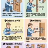 💰 别再花200块！换锁芯自己就能干