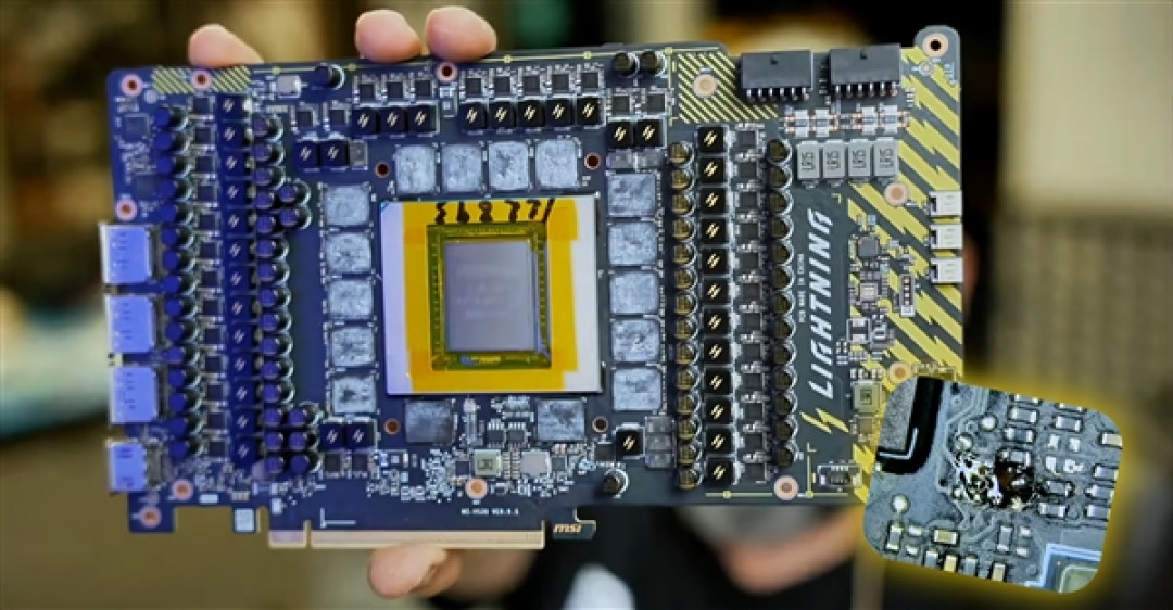 胆太肥了!玩家在3.4万元的RTX 5090上练习焊接 结局惨烈