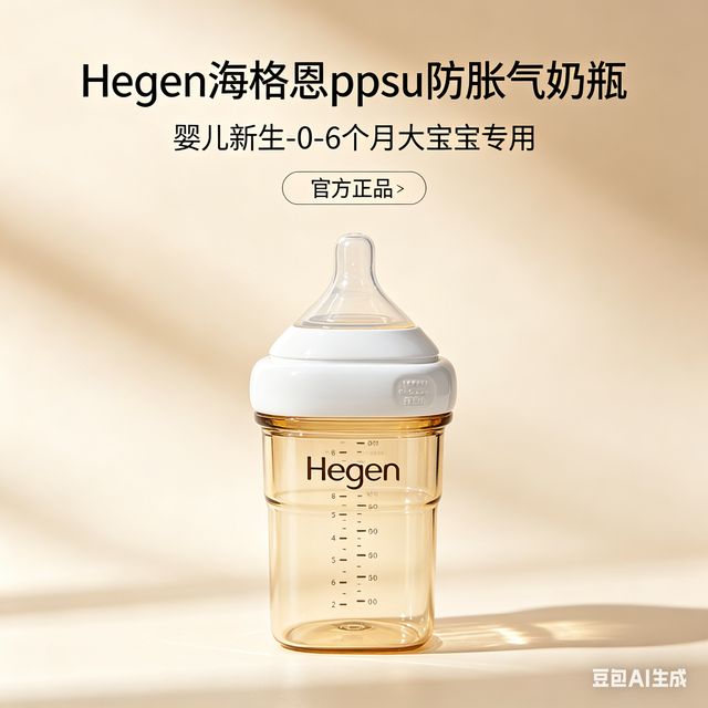 Hegen海格恩PPSU防胀气奶瓶实测｜新生儿0-6个月喂养封神好物